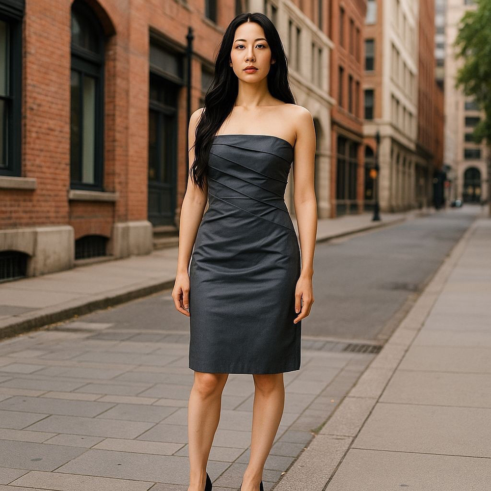WHITE HOUSE/ BLACK MARKET DRESS SIZE 4 STRAPLESS